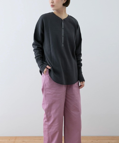 EKAL(エカル)の「EKAL レイクショアサーマルプルオーバー(Tシャツ/カットソー・レディース・ベージュ/ブラック系その他・FREE)」の15枚目の写真