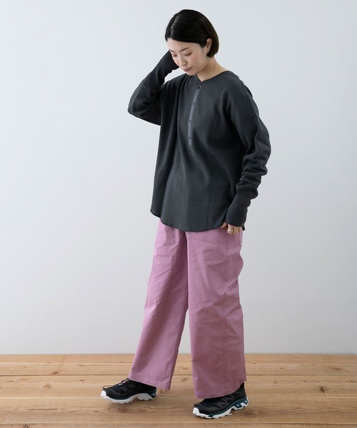EKAL(エカル)の「EKAL レイクショアサーマルプルオーバー(Tシャツ/カットソー・レディース・ベージュ/ブラック系その他・FREE)」の11枚目の写真