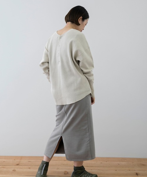 EKAL(エカル)の「EKAL レイクショアサーマルプルオーバー(Tシャツ/カットソー・レディース・ベージュ/ブラック系その他・FREE)」の17枚目の写真