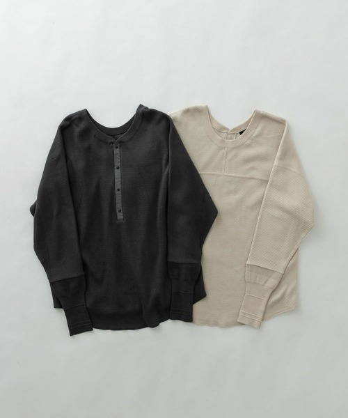 EKAL(エカル)の「EKAL レイクショアサーマルプルオーバー(Tシャツ/カットソー・レディース・ベージュ/ブラック系その他・FREE)」の12枚目の写真