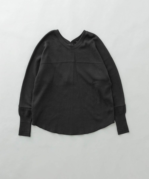 EKAL(エカル)の「EKAL レイクショアサーマルプルオーバー(Tシャツ/カットソー・レディース・ベージュ/ブラック系その他・FREE)」の14枚目の写真