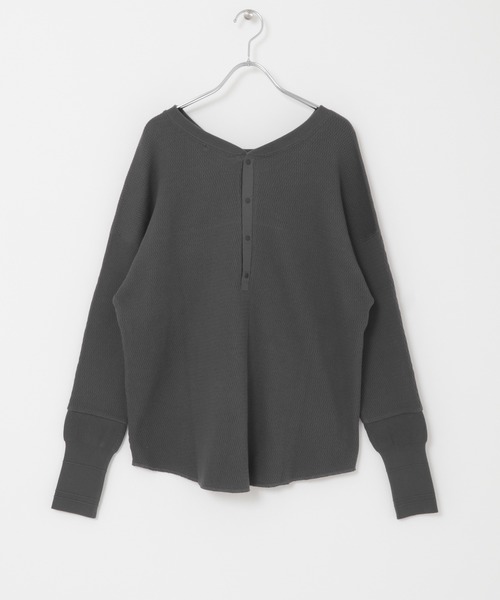 EKAL(エカル)の「EKAL レイクショアサーマルプルオーバー(Tシャツ/カットソー・レディース・ベージュ/ブラック系その他・FREE)」の8枚目の写真