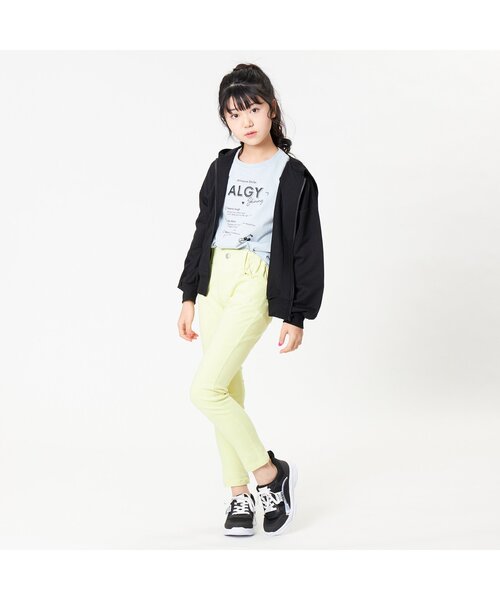 algy（アルジー）の「チュールアップリケパーカー（パーカー・キッズ・ブラック/グレー/サックスブルー・SMALL/MEDIUM/X-SMALL/XX-SMALL/XXX-SMALL）」の4枚目の写真