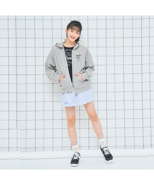 algy（アルジー）の「チュールアップリケパーカー（パーカー・キッズ・ブラック/グレー/サックスブルー・SMALL/MEDIUM/X-SMALL/XX-SMALL/XXX-SMALL）」の6枚目の写真