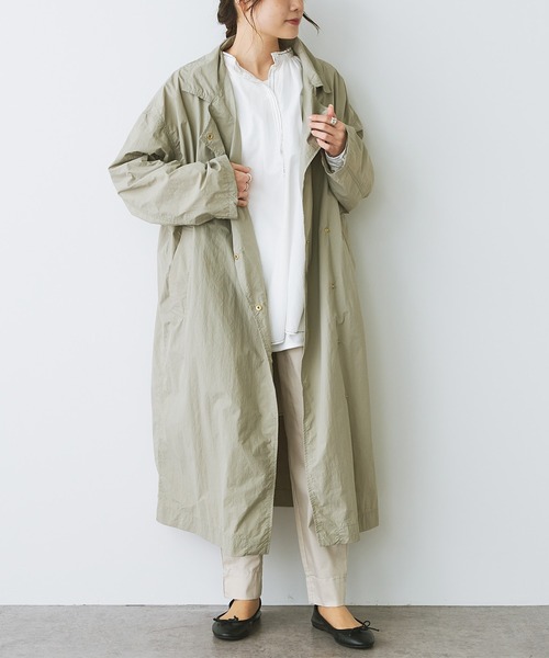 PUAL CE CIN（ピュアルセシン）の「ナイロンタフタ チェスターコート
