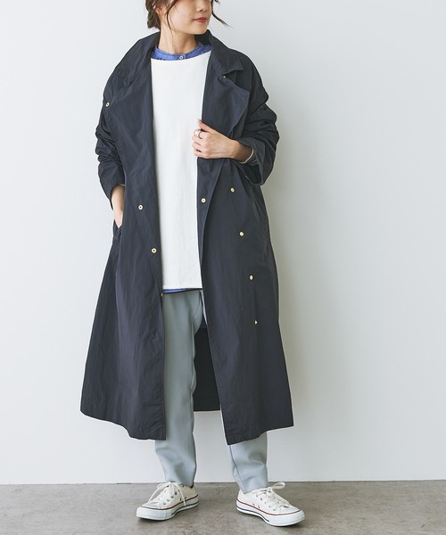 PUAL CE CIN（ピュアルセシン）の「ナイロンタフタ チェスターコート