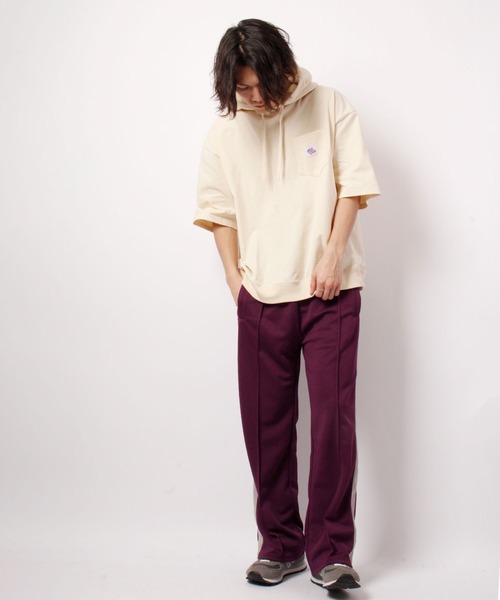 JEMORGAN(ジェーイーモーガン)の「JEMORGAN 天竺胸ポケ付き半袖ビッグTパーカー(パーカー・メンズ・ネイビー/ライトグレー/オフホワイト/グリーン/ブラック/ピンク/ベージュ・L/XL/M)」の16枚目の写真