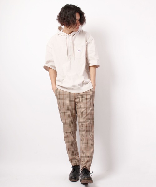 JEMORGAN(ジェーイーモーガン)の「JEMORGAN 天竺胸ポケ付き半袖ビッグTパーカー(パーカー・メンズ・ネイビー/ライトグレー/オフホワイト/グリーン/ブラック/ピンク/ベージュ・L/XL/M)」の9枚目の写真