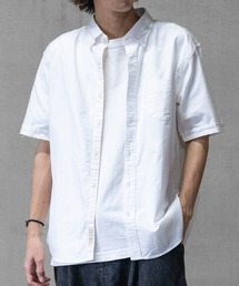 JOHN'S CLOSET（ジョンズクローゼット）の「【a】〔ストレッチ/stretch〕オックスフォードボタンダウン 半袖シャツ（シャツ/ブラウス・メンズ）」