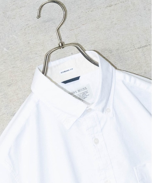 JOHN'S CLOSET（ジョンズクローゼット）の「【a】〔ストレッチ/stretch〕オックスフォードボタンダウン 半袖シャツ（シャツ/ブラウス・メンズ・ホワイト/ブラック/ネイビー/カーキ/ピンク/ホワイト系その他/ブラック系その他・MEDIUM/LARGE/X-LARGE）」の13枚目の写真