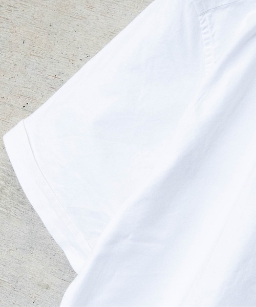 JOHN'S CLOSET（ジョンズクローゼット）の「【a】〔ストレッチ/stretch〕オックスフォードボタンダウン 半袖シャツ（シャツ/ブラウス・メンズ・ホワイト/ブラック/ネイビー/カーキ/ピンク/ホワイト系その他/ブラック系その他・MEDIUM/LARGE/X-LARGE）」の11枚目の写真