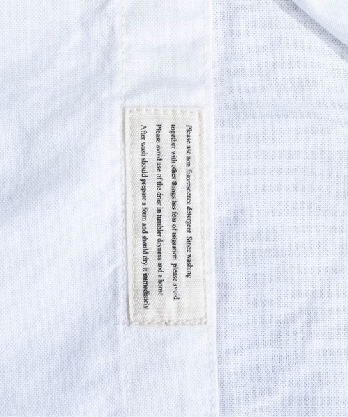 JOHN'S CLOSET（ジョンズクローゼット）の「【a】〔ストレッチ/stretch〕オックスフォードボタンダウン 半袖シャツ（シャツ/ブラウス・メンズ・ホワイト/ブラック/ネイビー/カーキ/ピンク/ホワイト系その他/ブラック系その他・MEDIUM/LARGE/X-LARGE）」の10枚目の写真