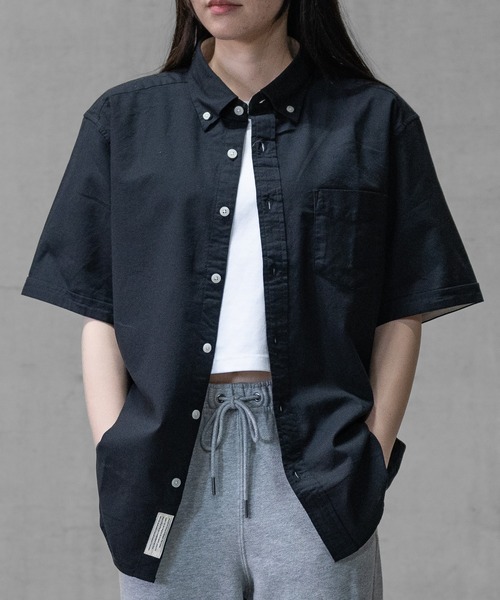 JOHN'S CLOSET（ジョンズクローゼット）の「【a】〔ストレッチ/stretch〕オックスフォードボタンダウン 半袖シャツ（シャツ/ブラウス・メンズ・ホワイト/ブラック/ネイビー/カーキ/ピンク/ホワイト系その他/ブラック系その他・MEDIUM/LARGE/X-LARGE）」の18枚目の写真