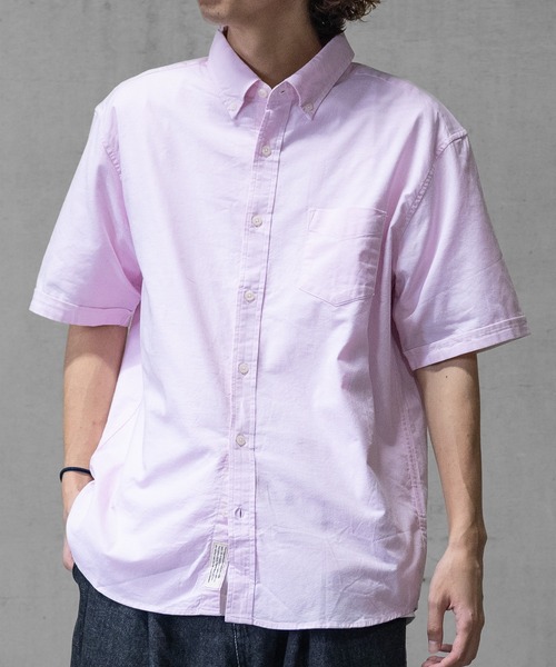 JOHN'S CLOSET（ジョンズクローゼット）の「【a】〔ストレッチ/stretch〕オックスフォードボタンダウン 半袖シャツ（シャツ/ブラウス・メンズ・ホワイト/ブラック/ネイビー/カーキ/ピンク/ホワイト系その他/ブラック系その他・MEDIUM/LARGE/X-LARGE）」の21枚目の写真