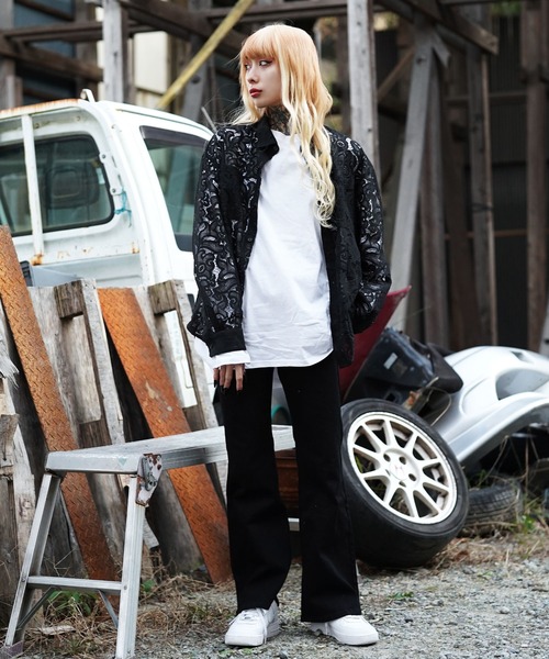 G.O.C(ジーオーシー)の「オーバーサイズレースシャツ(シャツ/ブラウス・メンズ・ホワイト/ブラック・MEDIUM/LARGE)」の9枚目の写真