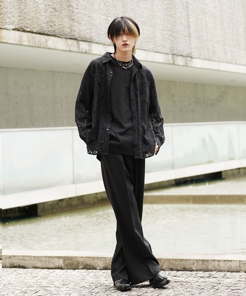 G.O.C(ジーオーシー)の「オーバーサイズレースシャツ(シャツ/ブラウス・メンズ・ホワイト/ブラック・MEDIUM/LARGE)」の22枚目の写真