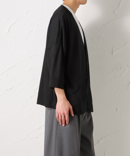 Mossimo(モッシモ)の「mossimo モッシモ 七分袖カーデアンサンブル(Tシャツ/カットソー・メンズ・ブラック/ベージュ/グリーン・L/M/XL)」の10枚目の写真