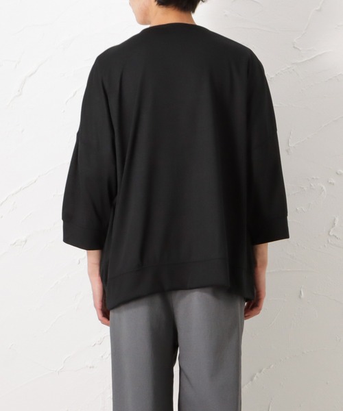 Mossimo(モッシモ)の「mossimo モッシモ 七分袖カーデアンサンブル(Tシャツ/カットソー・メンズ・ブラック/ベージュ/グリーン・L/M/XL)」の11枚目の写真
