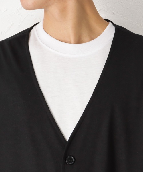 Mossimo(モッシモ)の「mossimo モッシモ 七分袖カーデアンサンブル(Tシャツ/カットソー・メンズ・ブラック/ベージュ/グリーン・L/M/XL)」の12枚目の写真