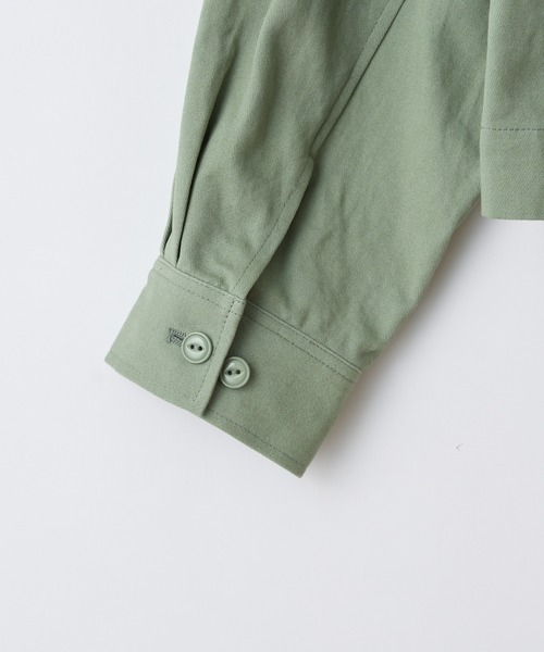 CIAOPANIC（チャオパニック）の「ショートファティーグジャケット（ミリタリージャケット・レディース・スカイブルー/オフホワイト/カーキ・FREE）」の20枚目の写真