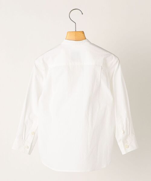 SHIPS any(シップス エニィ)の「SHIPS any: STANDARD バンドカラー シャツ<KIDS>(シャツ/ブラウス・キッズ・ライトブルー/オフホワイト・2/1/0)」の10枚目の写真