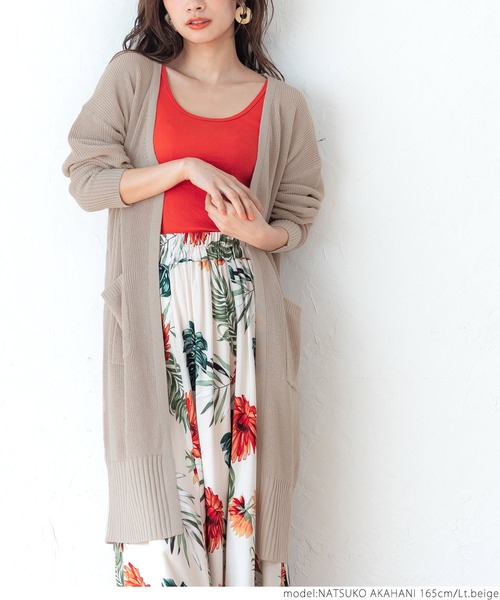 coca(coca)(コカ)の「片畦トッパーカーデ(カーディガン/ボレロ・レディース・ライトベージュ/チャコールグレー・ONE SIZE)」の6枚目の写真