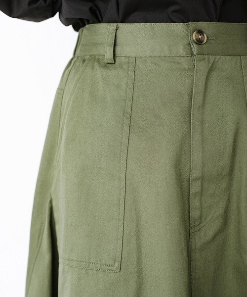 haco!(ハコ)の「スカートだっておしとやかにしなくて大丈夫!じゃぶじゃぶ洗えて気軽にはけるベイカースカート by que made me + PBP(スカート・レディース・カーキ・SMALL/MEDIUM/LARGE/X-LARGE)」の17枚目の写真