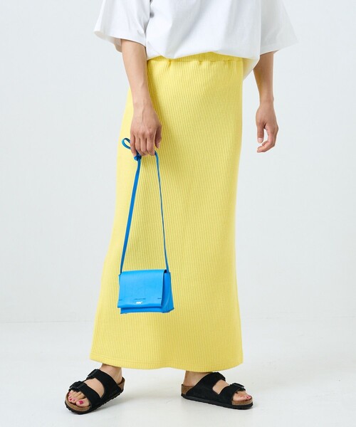 FREAK'S STORE（フリークスストア）の「カラーリブカットスカート（スカート・レディース・ブラック/ピンク/イエロー/ブルー・ﾌﾘ-）」の3枚目の写真