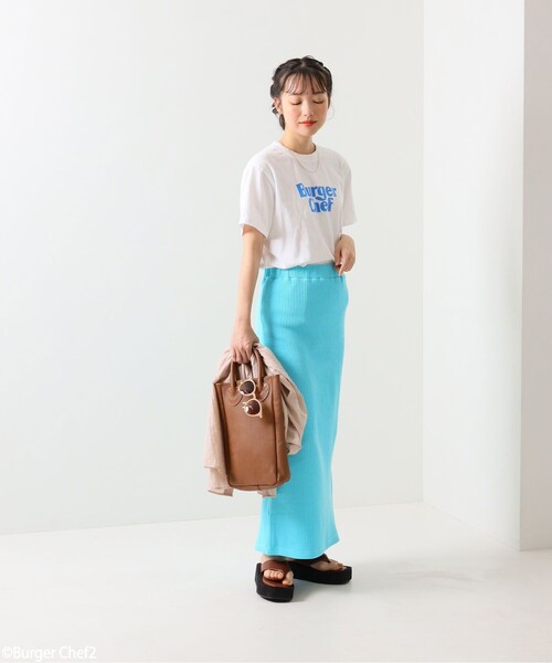 FREAK'S STORE（フリークスストア）の「カラーリブカットスカート（スカート・レディース・ブラック/ピンク/イエロー/ブルー・ﾌﾘ-）」の5枚目の写真