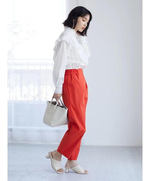 Green　Parks（グリーンパークス）の「スポーティストレートパンツ（その他パンツ・レディース・レッド/カーキ/ダークグレー・FREE）」の13枚目の写真