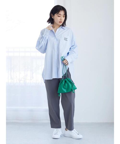 Green　Parks（グリーンパークス）の「スポーティストレートパンツ（その他パンツ・レディース・レッド/カーキ/ダークグレー・FREE）」の16枚目の写真