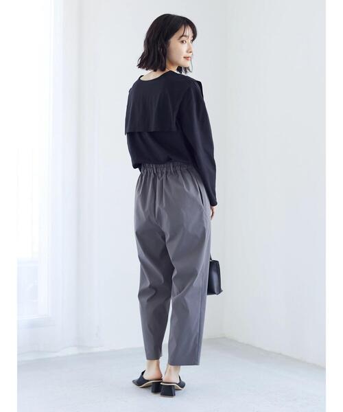 Green　Parks（グリーンパークス）の「スポーティストレートパンツ（その他パンツ・レディース・レッド/カーキ/ダークグレー・FREE）」の11枚目の写真