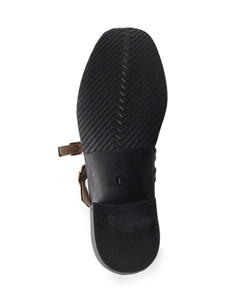 cs T&P（シーエスティーアンドピー）の「スクエアトゥダブルストラップフラットパンプス（パンプス・レディース・ブラック系1/アイボリー/ブラック・L/M/LL/S）」の9枚目の写真