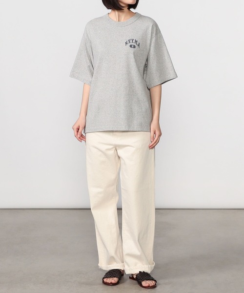 blurhms(ブラームス)の「blurhmsROOTSTOCK | 〈別注〉NAVYARMY プリントTシャツ WOMEN(Tシャツ/カットソー・レディース・ライトグレー/アイボリー/ダークネイビー・0)」の16枚目の写真