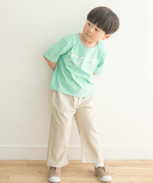 URBAN RESEARCH DOORS（アーバンリサーチドアーズ）の「『一部WEB限定サイズ』ストレッチリネンイージーパンツ(KIDS)（その他パンツ・キッズ・グリーン系その他/ベージュ・120/105/150/135）」の4枚目の写真