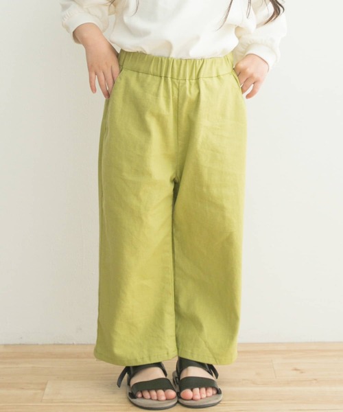 URBAN RESEARCH DOORS（アーバンリサーチドアーズ）の「『一部WEB限定サイズ』ストレッチリネンイージーパンツ(KIDS)（その他パンツ・キッズ・グリーン系その他/ベージュ・120/105/150/135）」の9枚目の写真