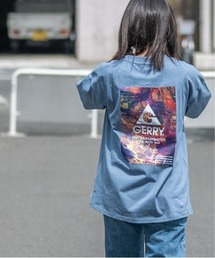 GERRY（ジェリー）の「【ag】〔GERRY/ジェリー〕USAコットン天竺バックアートロゴプリント半袖ワイドTシャツ/ルーズシルエット（Tシャツ/カットソー・メンズ）」