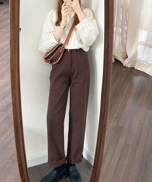 Jewelobe(ジュエローブ)の「ツイルルーズフィットパンツ(その他パンツ・レディース・ブラック/ブラウン/ピンク/アイボリー・S/M)」の3枚目の写真