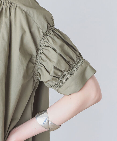 B:MING by BEAMS(ビーミングバイビームス)の「B:MING by BEAMS / 2WAY シャーリングワンピース 22SS(ワンピース・レディース・オリーブ/スミクロ/ブルー系・SMALL/MEDIUM)」の16枚目の写真