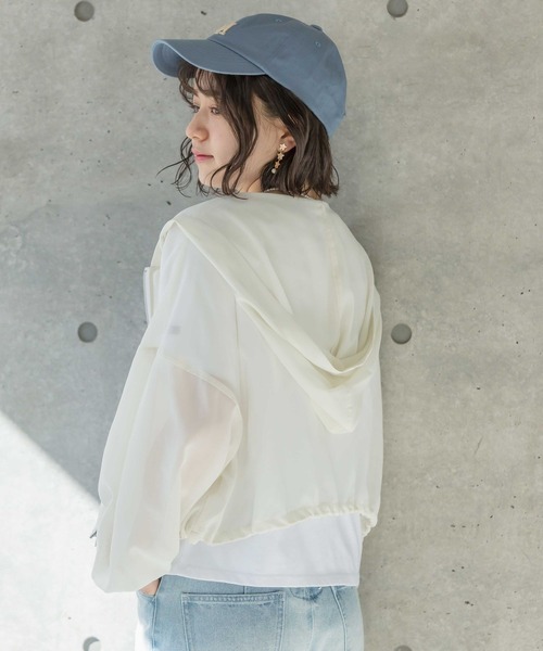 repipi armario(レピピ アルマリオ)の「シアーフードパーカー(パーカー・キッズ・アイボリー/ミント・SMALL/MEDIUM/LARGE)」の3枚目の写真