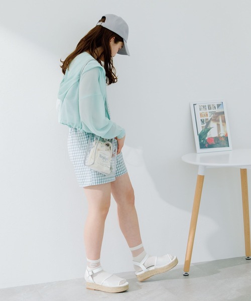 repipi armario(レピピ アルマリオ)の「シアーフードパーカー(パーカー・キッズ・アイボリー/ミント・SMALL/MEDIUM/LARGE)」の8枚目の写真