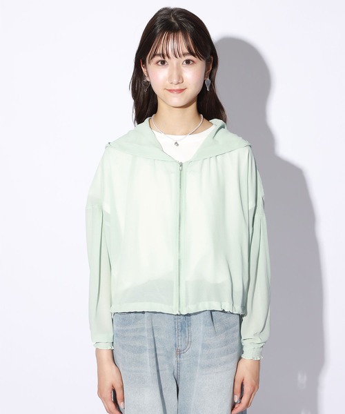 repipi armario(レピピ アルマリオ)の「シアーフードパーカー(パーカー・キッズ・アイボリー/ミント・SMALL/MEDIUM/LARGE)」の9枚目の写真
