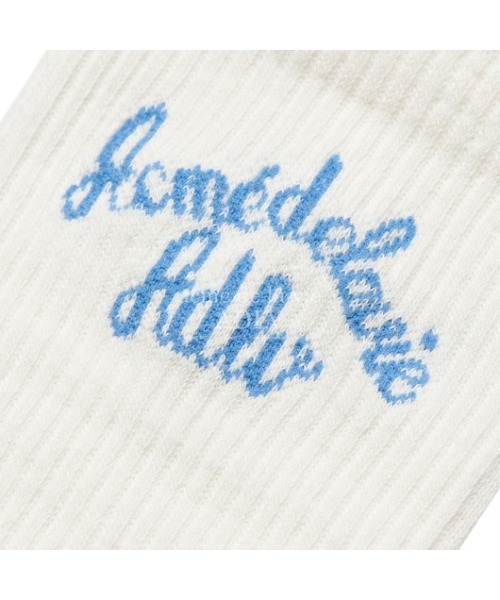 L.H.P（エルエイチピー）の「ACME' DE LA VIE/アクメドラビ/SCRIPT LOGO SOCKS（ソックス/靴下・レディース・ブラック/アイボリー・1/2）」の5枚目の写真