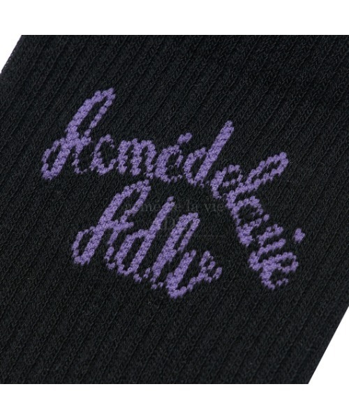 L.H.P（エルエイチピー）の「ACME' DE LA VIE/アクメドラビ/SCRIPT LOGO SOCKS（ソックス/靴下・レディース・ブラック/アイボリー・1/2）」の6枚目の写真