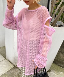 CIAOPANIC | 【新色追加】マルチWAY！メッシュカットアウトトップス(Tシャツ/カットソー)