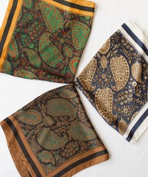 me+em select | トロミシルキーフラワーペイズリースカーフ(バンダナ/スカーフ)