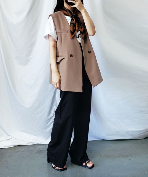 me+em select(ミームセレクト)の「トロミシルキーフラワーペイズリースカーフ(バンダナ/スカーフ・レディース・ブラック/ブルー/ブラウン・FREE)」の18枚目の写真