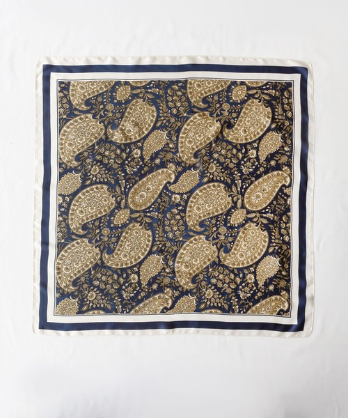 me+em select(ミームセレクト)の「トロミシルキーフラワーペイズリースカーフ(バンダナ/スカーフ・レディース・ブラック/ブルー/ブラウン・FREE)」の22枚目の写真