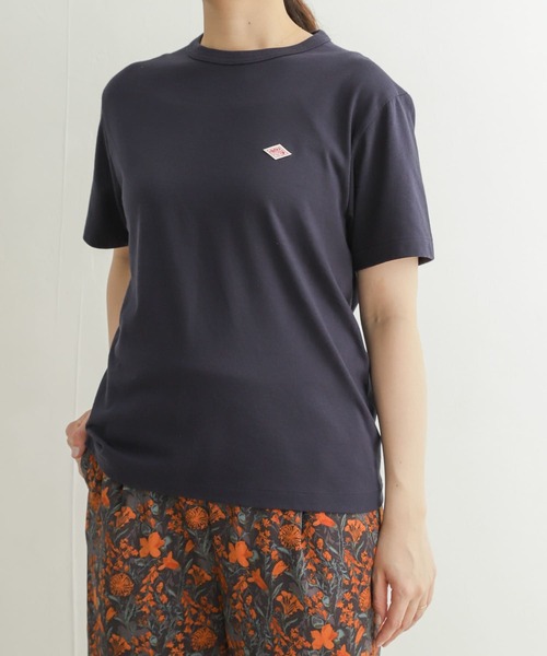 DANTON（ダントン）の「DANTON　T-SHIRTS（Tシャツ/カットソー・レディース・ネイビー/ブラウン系その他/ブルー系その他/ホワイト/レッド・34）」の4枚目の写真