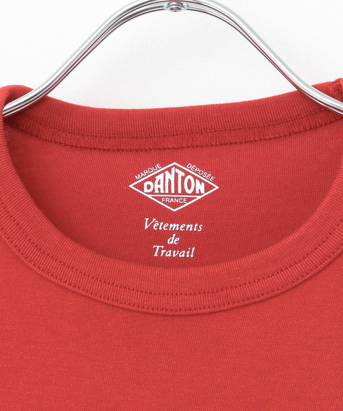 DANTON（ダントン）の「DANTON　T-SHIRTS（Tシャツ/カットソー・レディース・ネイビー/ブラウン系その他/ブルー系その他/ホワイト/レッド・34）」の16枚目の写真